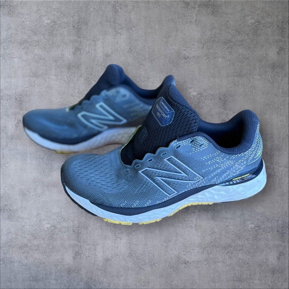 New Balance Ocean Gray/Yellow Sneakers Sz 8.5 D - Picture 6 of 16